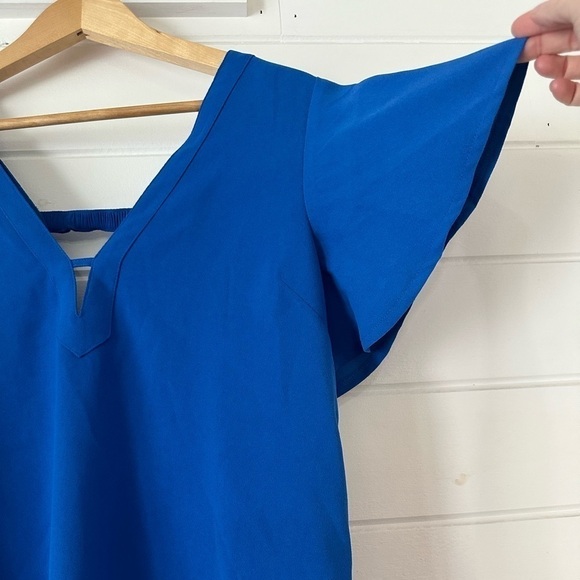 Jack by BB Dakota 0 to 100 Party Dress V-Neck Ruffle Sleeves Flowy Boho Casual M - Picture 6 of 14